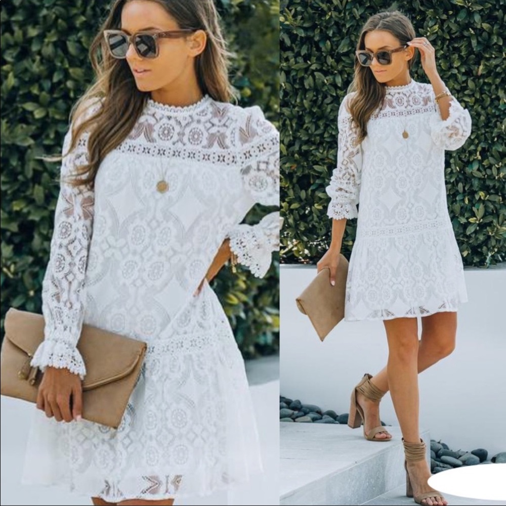 VICI Miss You Most Crochet Lace Dress Small